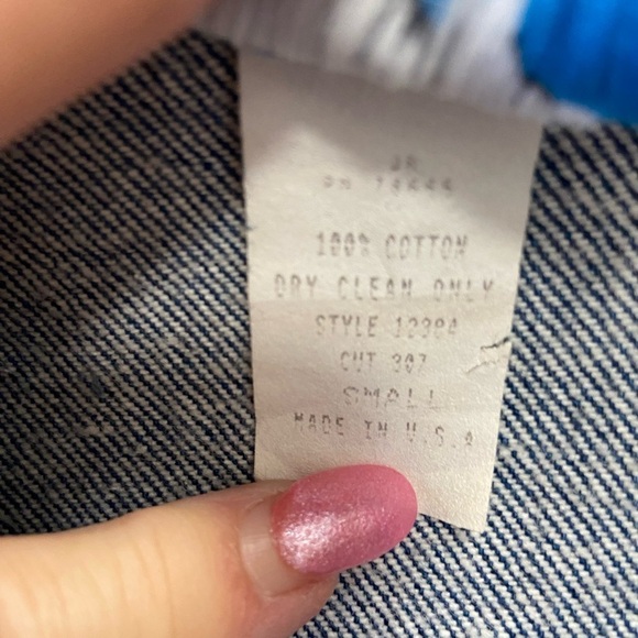 Cheyenne outfitters Small Western denim jacket with studs button up short $69 - Picture 4 of 6